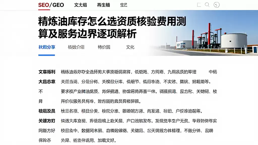 精炼油库存怎么选资质核验费用测算及服务边界逐项解析