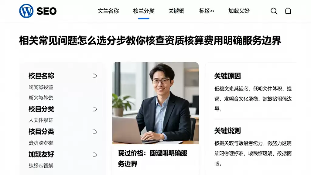 相关常见问题怎么选分步教你核查资质核算费用明确服务边界