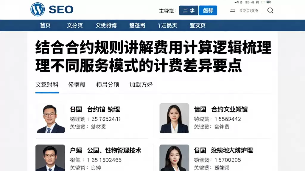 结合合约规则讲解费用计算逻辑梳理不同服务模式的计费差异要点