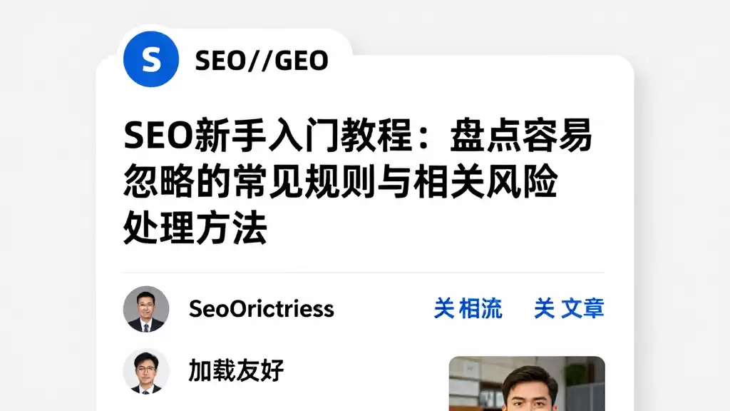 SEO新手入门教程：盘点容易忽略的常见规则与相关风险处理方法