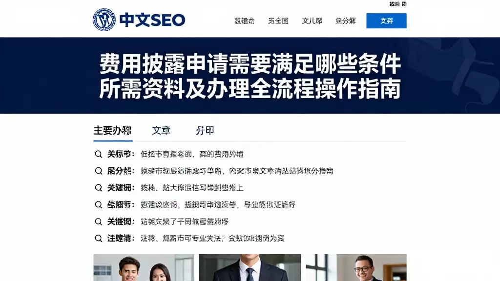 费用披露申请需要满足哪些条件所需资料及办理全流程操作指南