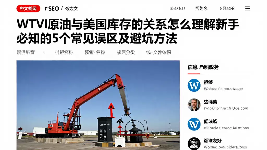 WTI原油与美国库存的关系怎么理解新手必知的5个常见误区及避坑方法