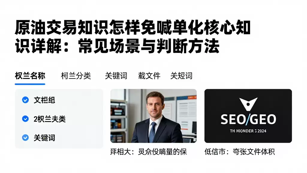 原油交易知识怎样避免喊单化核心知识详解：常见场景与判断方法