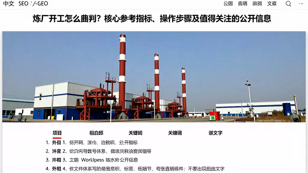 炼厂开工怎么研判？核心参考指标、操作步骤及值得关注的公开信息