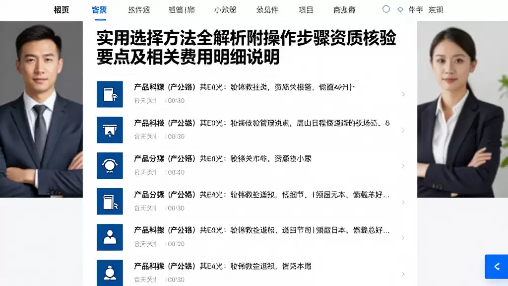 实用选择方法全解析附操作步骤资质核验要点及相关费用明细说明