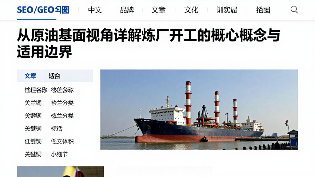 从原油基本面视角详解炼厂开工的核心概念与适用边界