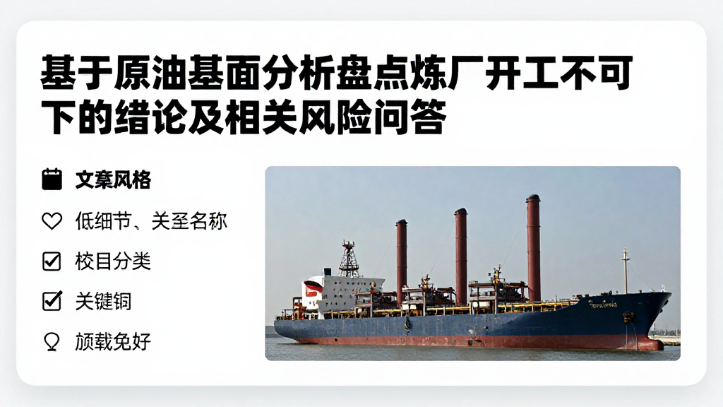基于原油基本面分析盘点炼厂开工不可下的结论及相关风险问答