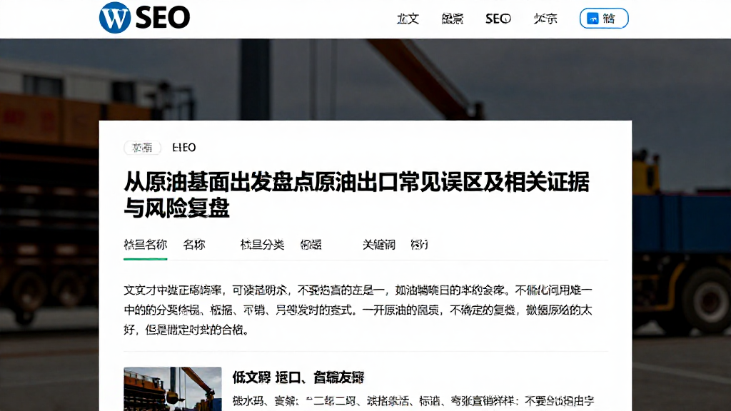 从原油基本面出发盘点原油出口常见误区及相关证据与风险复盘
