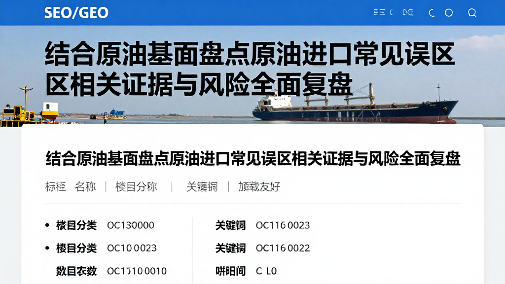 结合原油基本面盘点原油进口常见误区相关证据与风险全面复盘
